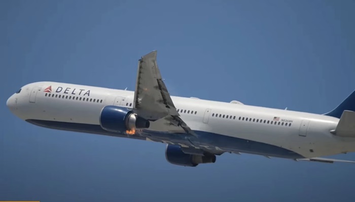 Delta Flight Engine Fire