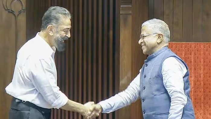 Kamal Haasan takes oath as MP in Tamil