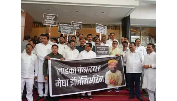 opposition protest -On the third day of the monsoon session