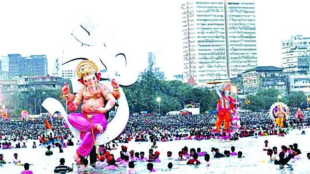 Will the immersion of large POP Ganesh idols be done in the sea? State government's affidavit in court