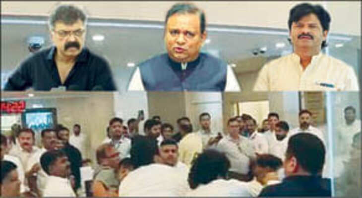 Activists clashed after being provoked by MLAs MLA escapes! Criminal charges against activists