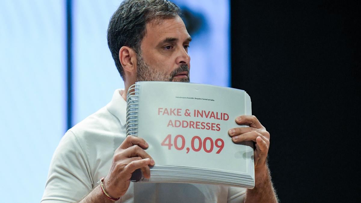 Election Commission on Rahul Gandhi's Voter Fraud Allegations