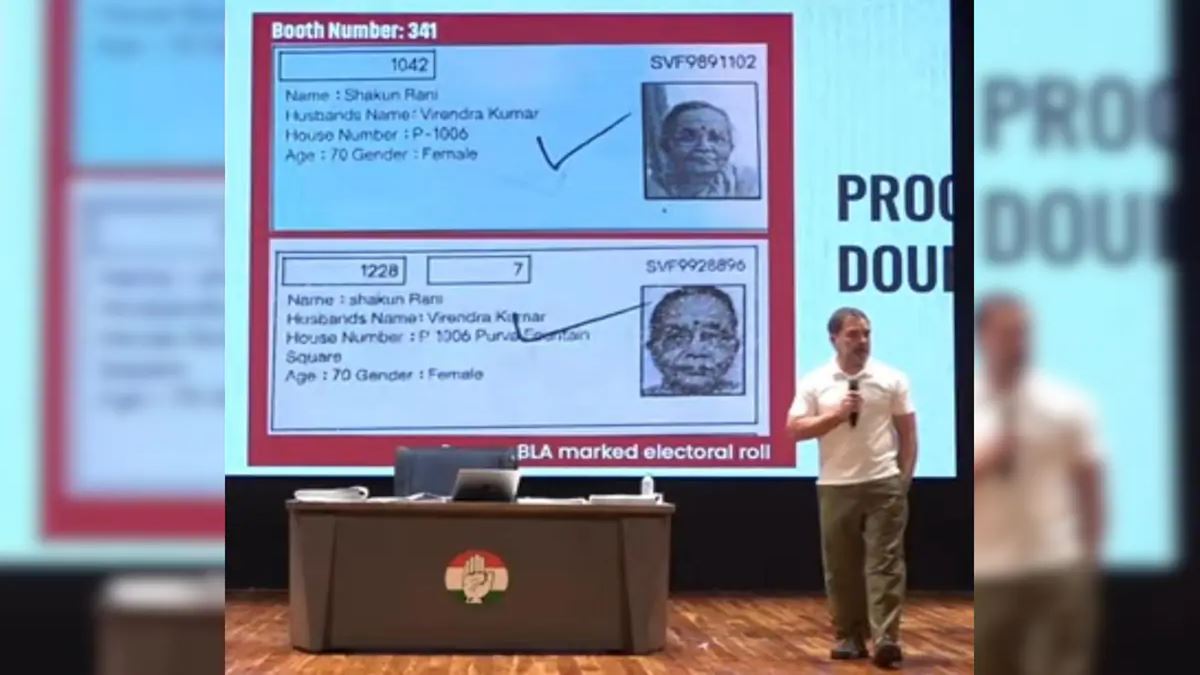 Rahul Gandhi Voter Fraud Allegations
