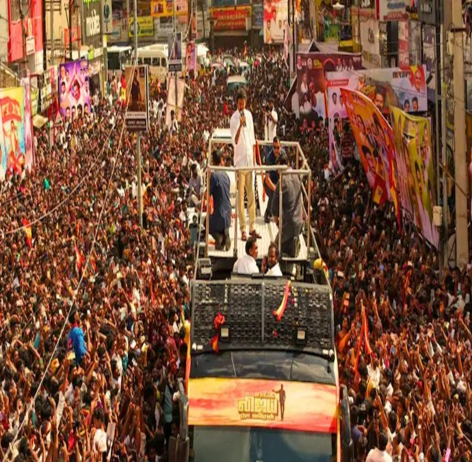 Stampede at Thalapathy Vijay's Rally