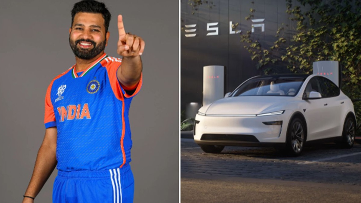 Rohit Sharma Tesla Model Y