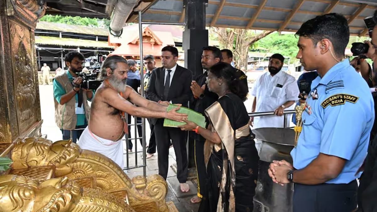 President Murmu visit Sabarimala Temple