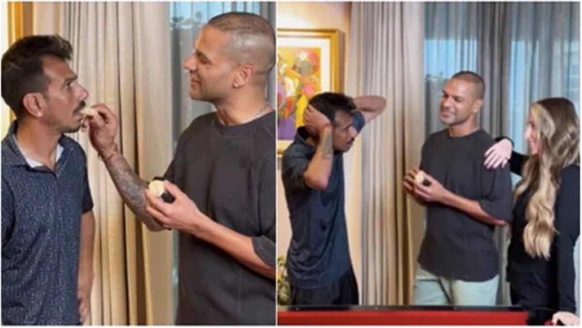 Shikhar Dhawan Chahal Viral Reel