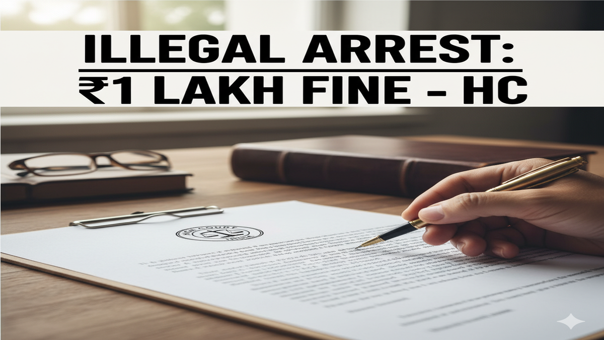 Illegal Arrest: ₹1 Lakh Fine - HC