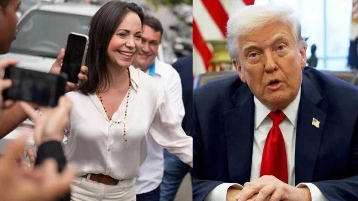 Maria Machado and Donald Trump