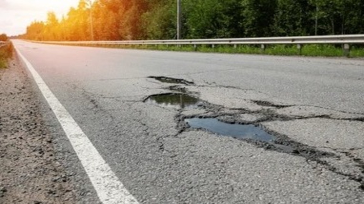 Potholes on Road