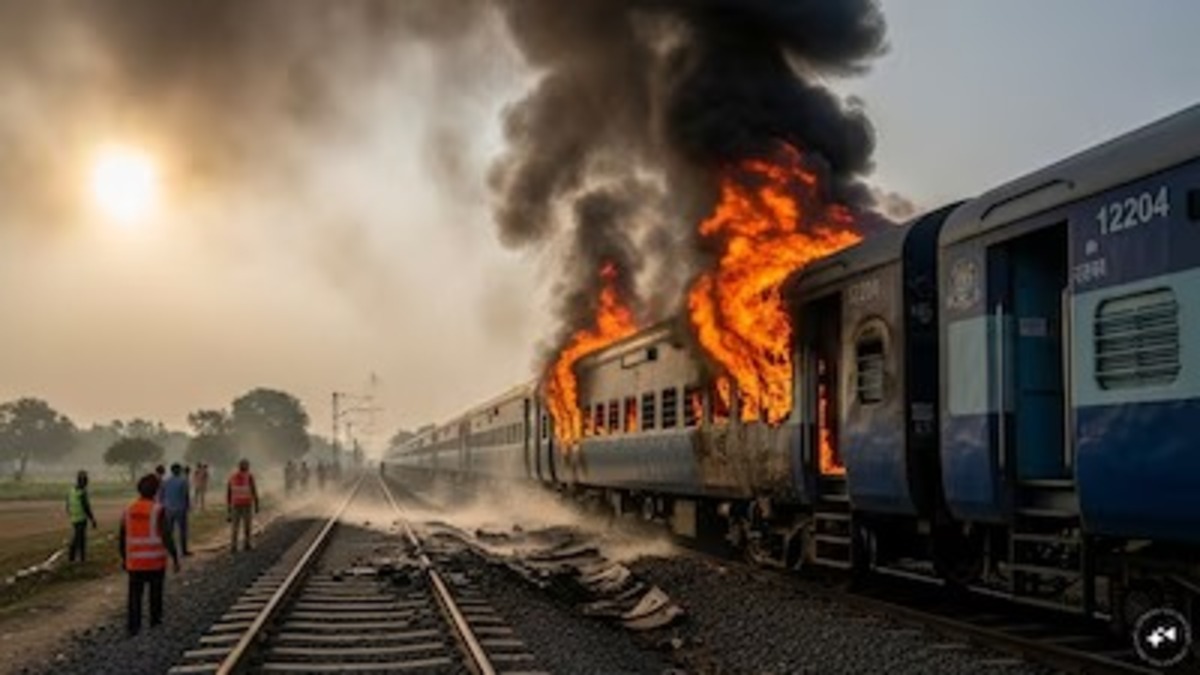 Garib Rath Fire